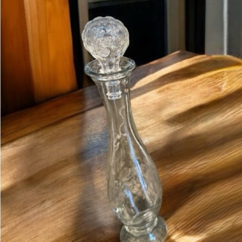Vintage Glass Decanter Clear